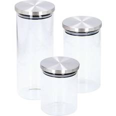 Chrome Kitchen Containers Alpina - Kitchen Container 3pcs