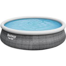Bestway 57372 Fast Set Expansion Pool with Filter Pump Gray 4.57m x 1.07m 12.362 L