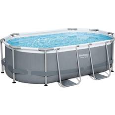 Oval Pools Bestway Power Steel Frame Pool Set 3.05x2x0.84m