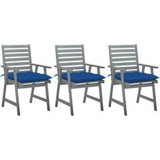 vidaXL 3064452 3-pack Silla de jardín para comedor