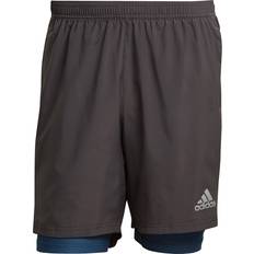 Herr - Löpning - Orange Shorts adidas Own the Run Two-in-One Shorts Men - Dgh Solid Grey