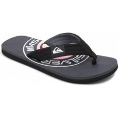 Cotton/Textile - Women Flip-Flops Quiksilver Molokai Layback - Grey/Green/Grey