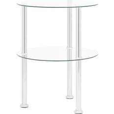 Glas Kleintische vidaXL 2-Tier Kleintisch 38cm