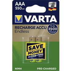 Varta aaa accu Varta AAA Recharge Accu Endless 550mAh 2-pack