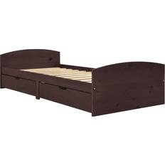 vidaXL Bed Frame with 2 Drawers 47.5cm Sängram