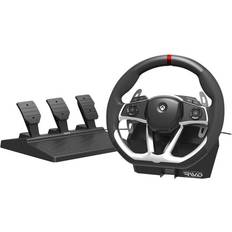 Force Feedback DLX Racing Wheel and Pedal Set - Black