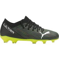 24½ Fußballschuhe Puma Ultra 3.2 FG/AG Youth - Black/White/Yellow Alert