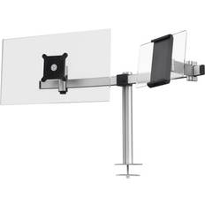 Monitor Mount PRO for 1 Screen and 1 Tablet, Through-Desk Clamp