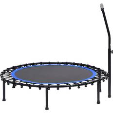 Trampolines de Fitness vidaXL Trampoline de Fitness avec Poignée Rebondisseur Trampoline d'Entraînement Trampoline d'Exercice Elastique Maison Intérieur 122 cm