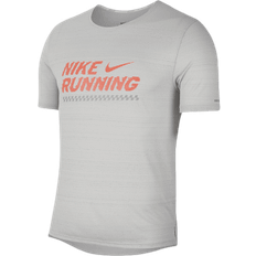 Nike miler men Nike Miler Future Fast T-shirt Men - Grey Fog/Bright Crimson