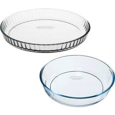 Non-slip Ovnfaste fade Pyrex Bake&Enjoy Ovnfast fad 28cm 2stk