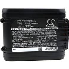 Cameron Sino Ersatzakku CS-WRX352PX Worx WA3516 WA3525 WA3551 20 Volt 5000mAh Li-Ion