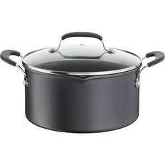 Aluminium Øvrige gryter Tefal Jamie Oliver Quick & Easy med lokk 5.2 L 24 cm