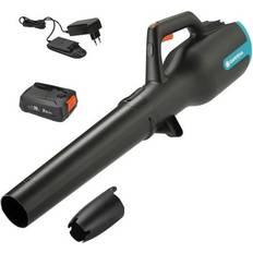 Batterier Løvblæsere Gardena PowerJet Løvblæser 18V Komplet sæt (Batteri + lader)