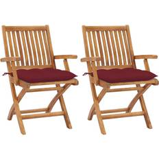 vidaXL 3062430 2-pack Trädgårdsmatstol