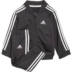 Barneklær adidas 3-Stripes Tricot Tracksuit - Black/White (GN3947)