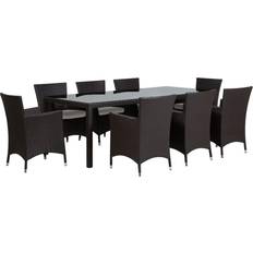 Garden & Outdoor Furniture Beliani Italy Patio Dining Set, 1 Table incl. 8 Chairs