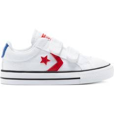 Converse low blue Barnskor Converse Varsity Canvas Easy-On Star Player Low Top - White/University Red/Blue