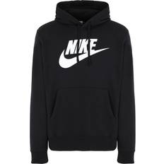 Men - XXS Sweaters Nike Sportswear Club Fleece Hoodie - Black/Black/White