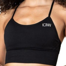 ICANIWILL Queen Mesh Sports Bra - Solid Black