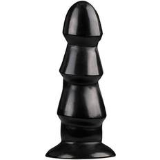 All Black Dildo anal noir avec picots Noir