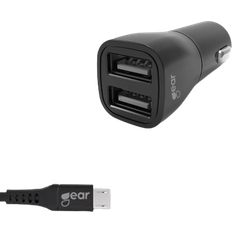 Microusb kabel Gear by Carl Douglas Charger 12-24V 2xUSB 3.4A MicroUSB