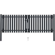 vidaXL Double Door Fence Gate 306x250cm