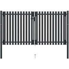 vidaXL Double Door Fence Gate 306x220cm
