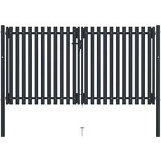 vidaXL Double Door Fence Gate 306x200cm