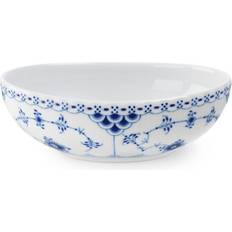 Royal Copenhagen Blue Fluted Half Lace Serveringsskål 37cl
