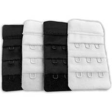 Dame - Polyamid BH-forlenger Carriwell Bra Extender 4-pack - Black/White