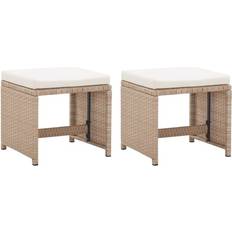 Kunstrattan Hocker vidaXL 46418 2-pack