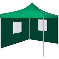 Grün Pavillons vidaXL Foldable Party Tent Pop-up with 2 Side Walls 3x3 m