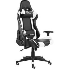 vidaXL Swivel Gaming Chair - Black/White