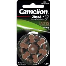 Camelion Zinc-Air A312 Compatible 6-pack