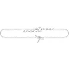 Thomas Sabo Fotlänkar Thomas Sabo Dragonfly Anklets - Silver/Transparent