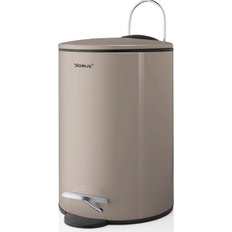 Bruin Pedaalemmers Blomus Tubo Afvalemmers Taupe H 24.5cm Ø 17cm 3l