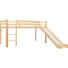 Letti a soppalco vidaXL Children's Loft Bed Frame with Slide & Ladder 38.2x81.9"