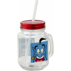 Vasos con Pajita Funko Disney Aladdin At Your Service Glass Jar with Straw 49cl