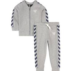 Hummel Mädchen Tracksuits Hummel Bille Tracksuit - Grey Melange (210968-2006)