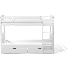 200cm Sängyt Beliani Revin with Drawers Bunk Bed 90x200cm