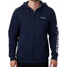 Columbia Logo Full Zip Fleece Jacket - Collegiate Navy/White