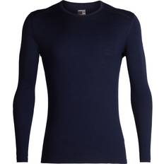 Icebreaker Men's Merino 200 Oasis Long Sleeve Crewe Thermal Top - Midnight Navy