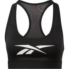 Reebok Lux Racer Medium-Impact Sports Bra - Black