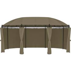 vidaXL Gazebo with Curtains 5.3x3.5 m