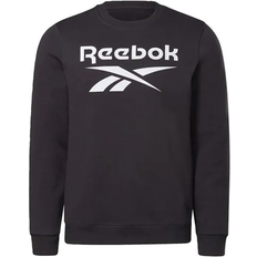 Reebok Sportswear Garment Jumpers Reebok Identity Fleece Crew Sweatshirt - Black/White