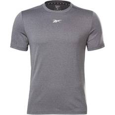 Reebok Man T-shirts Reebok Wor Melange Ss Tee - Black