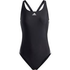 Nylon Badedragter adidas Women's SH3.RO Classic 3-Stripes Swimsuit - Black/White