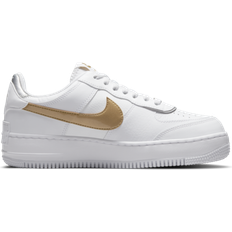 Nike Wmns Air Force 1 Shadow White Metallic Gold