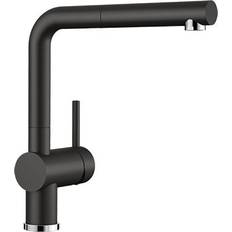 Blanco Black Kitchen Taps Blanco Linus-S silgranit (526148) Black